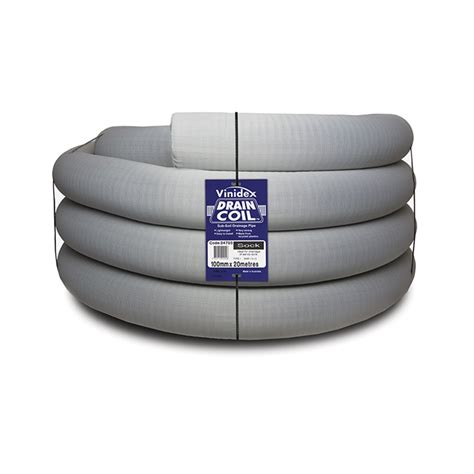 vinidex 100mm x 20m socked slotted draincoil|Vinidex Draincoil .